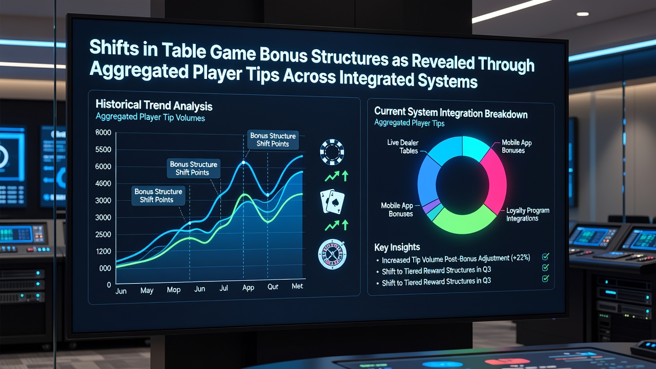 Infographic detailing aggregated player tips influencing bonus changes across sports-integrated table game platforms